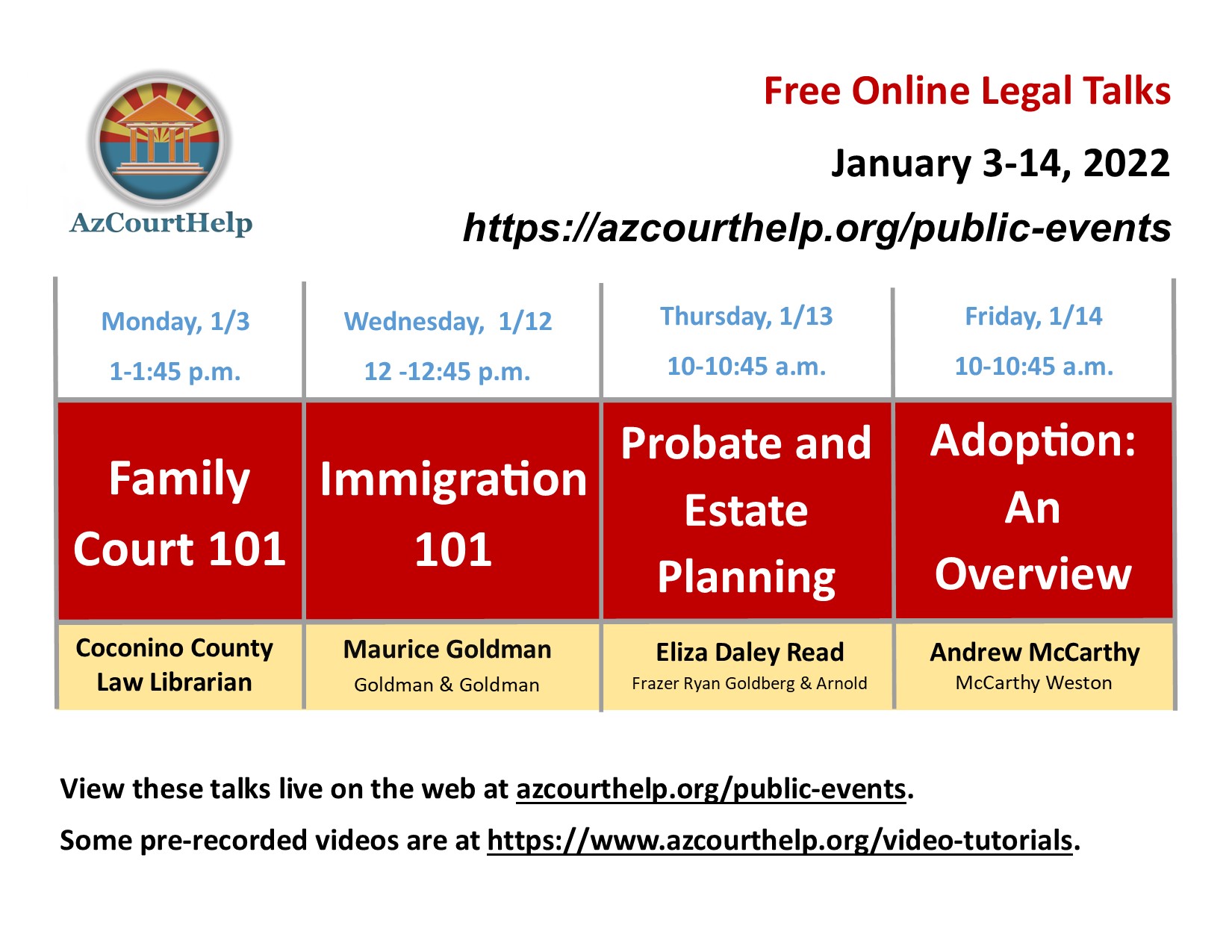 Probate and Estate PlanningFree Online Legal Talks Yavapai Library